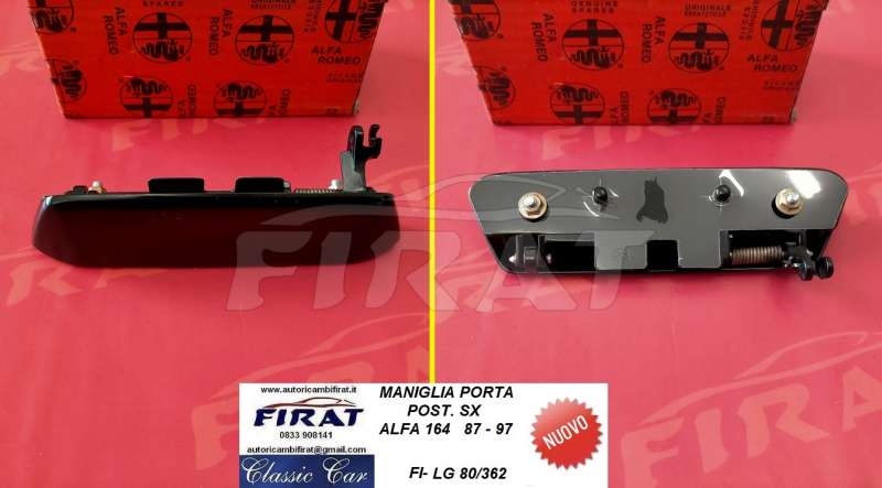 MANIGLIA PORTA ALFA 164 POST.SX 80/362